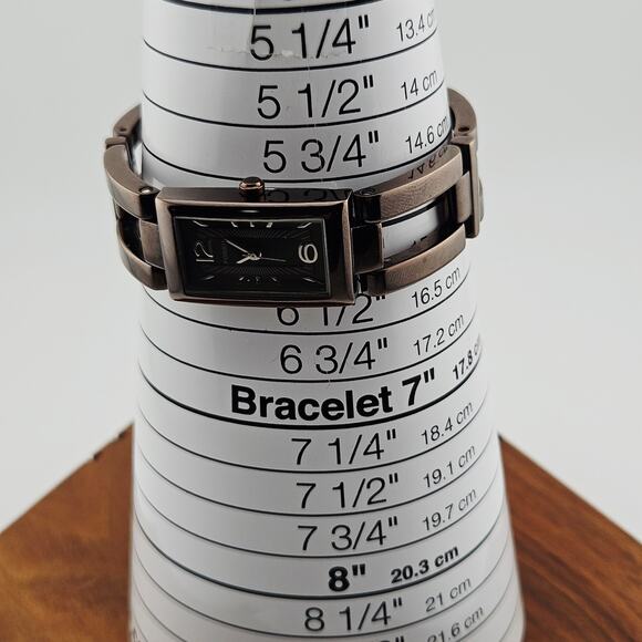 Fossil Women's Brown Metallic Bronze Big Link Watch Mod Statement Bold ES-1817 - Picture 7 of 7